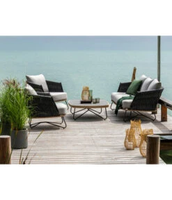 Dehner Gartenlounge Monte Carlo, 4-teilig -Natur Garten Verkauf 6895346 WE MO 002 LoungeMonteCarloNEU