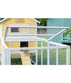 Dehner Hühnerstall Happy Farm Miami, Gelb, Ca. B337/H158,5/T145,8 Cm -Natur Garten Verkauf 6897169 WE DE 002 DehnerMarkenqualitaetHuehnerstallMiami