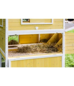 Dehner Hühnerstall Happy Farm Miami, Gelb, Ca. B337/H158,5/T145,8 Cm -Natur Garten Verkauf 6897169 WE DE 005 DehnerMarkenqualitaetHuehnerstallMiami