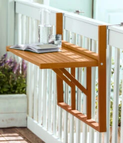 Dehner Balkonhängetisch, Ca. B90/H65/T41,7 Cm -Natur Garten Verkauf 6897748 WE MO 001 DehnerBalkonklapptischStavanger