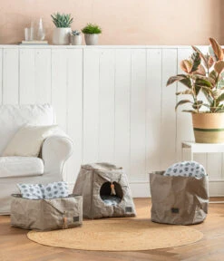 Dehner Lieblinge Kuschelbett Dream Team Paper Place, Ca. Ø41/H37 Cm -Natur Garten Verkauf 6908750 6908826 6908842 WE MO 001 DreamTeamPapier