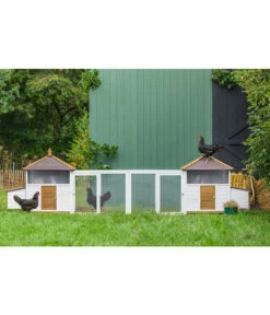 Dehner Freilauf Florenz, Weiß, Ca. B102/H80/T74 Cm -Natur Garten Verkauf 6919625 6919609 6919617 WE MO 001 DehnerMarkenqualitaetHuehnerstallFlorenzFreigehege