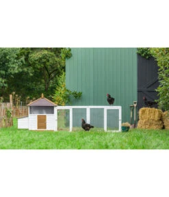 Dehner Freilauf Florenz, Weiß, Ca. B102/H80/T74 Cm -Natur Garten Verkauf 6919625 6919609 6919617 WE MO 006 DehnerMarkenqualitaetHuehnerstallFlorenzFreigehege