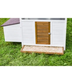 Dehner Hühnerstall Florenz, Weiß/braun, Ca. B122,3/H120,7/T91,7 Cm -Natur Garten Verkauf 6919625 6919609 WE MO 003 DehnerMarkenqualitaetHuehnerstallFlorenzFreigehege