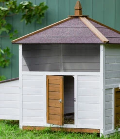 Dehner Hühnerstall Florenz, Weiß/braun, Ca. B122,3/H120,7/T91,7 Cm -Natur Garten Verkauf 6919625 6919609 WE MO 005 DehnerMarkenqualitaetHuehnerstallFlorenzFreigehege