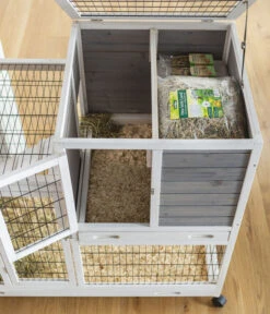 Dehner Lieblinge Nagerheim Janus, Ca. B120/H105/T60 Cm -Natur Garten Verkauf 6932420 WE DE 004 DehnerLieblingeRollbarerIndoorkaefigJanus