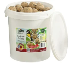 Dehner Natura Wildvogelfutter, Insekten-Knödel, Ohne Netz, 100 Stück (10 Kg)