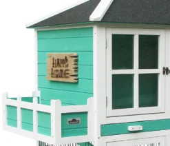 Dehner Nagerheim Happy Home Palazzo, Mit Freigehege, Ca. 145 X 72 X 121 Cm, Tannenholz, Weiß/türkis/schwarz -Natur Garten Verkauf 7ddb737e099cbe1c8214240a7d5da3cd