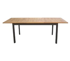 Dehner Auszugstisch Colmar, 152/210 X 89 X 76 Cm, Aluminium/FSC® Teakholz, Natur