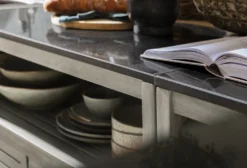 Dehner Doppelschrank Southhampton, 90 X 100 X 50 Cm, FSC® Akazienholz/Granit, Hellgrau -Natur Garten Verkauf 842e5f96edc9063913868c8eb16cefab