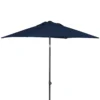Dehner Sonnenschirm Andros, Ca. 250 X 210 X 150 Cm, Aluminium/Polyester, Blau -Natur Garten Verkauf 9144f1891c0cfdf924c8636f50b4819e