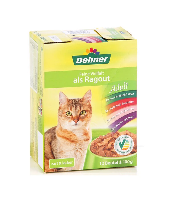 Dehner Nassfutter Für Katzen Feine Vielfalt Als Ragout Adult, 12 X 100 G 3 Dehner Nassfutter Für Katzen Feine Vielfalt Als Ragout Adult, 12 X 100 G