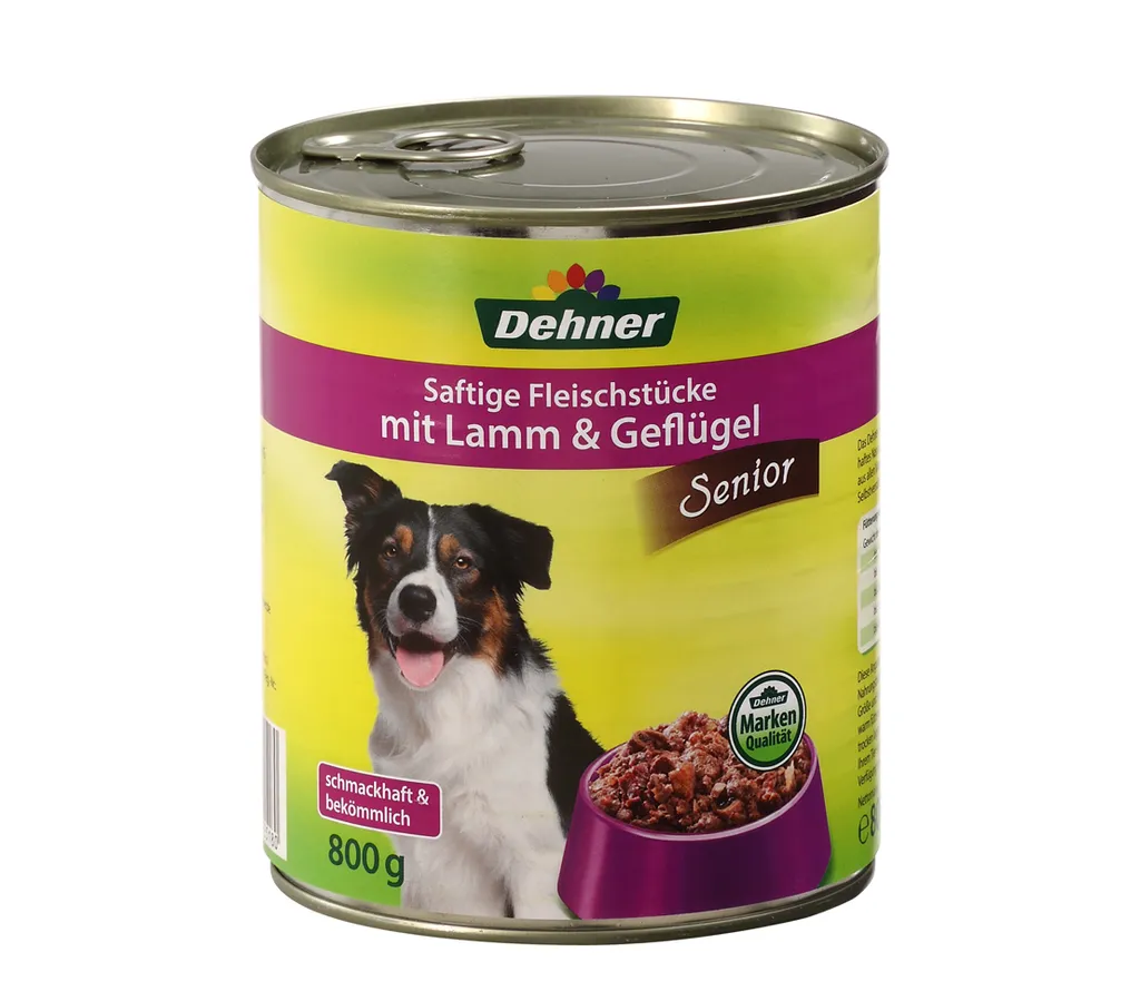 Dehner Hundefutter Senior, Lamm Und Geflügel, 6 X 800 G (4.8 Kg) 4 Dehner Hundefutter Senior, Lamm Und Geflügel, 6 X 800 G (4.8 Kg) – Bild 2