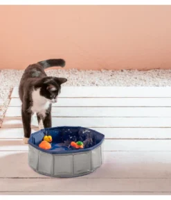 Dehner Lieblinge Katzenpool Water Games, Ø 30 Cm, Höhe 10 Cm, Kunststoff, Grau/blau -Natur Garten Verkauf b31143d1aa8c374f6811c673d9d3d9db