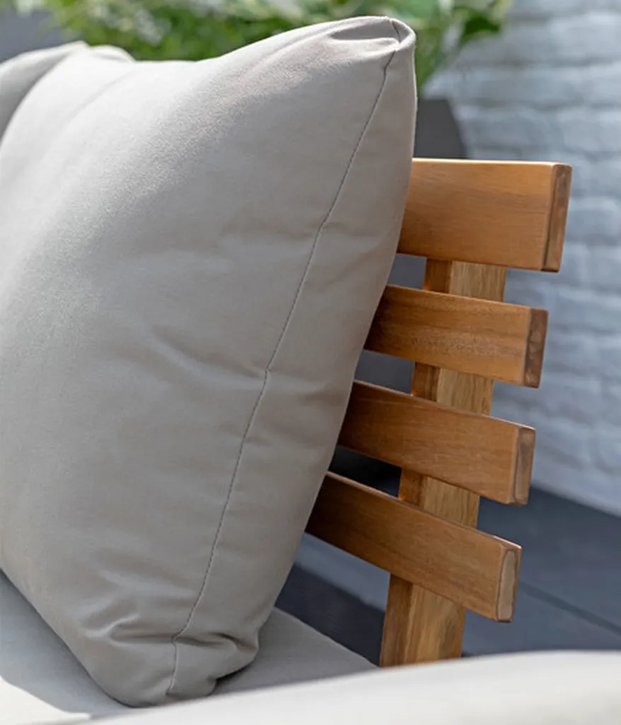 Dehner Gartenmöbel Sofa Macao, Inkl. Polster, Ca. 203 X 63 X 44 Cm, FSC® Akazienholz/Polyester, Geölt, Braun/grau 11 Dehner Gartenmöbel Sofa Macao, Inkl. Polster, Ca. 203 X 63 X 44 Cm, FSC® Akazienholz/Polyester, Geölt, Braun/grau – Bild 9