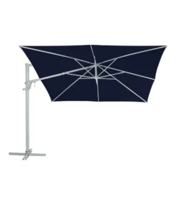 Dehner Ampelschirm Zypern, Eckig, Mit UV-Schutz 80+, 264 X 300 X 300 Cm, Aluminium/Polyester/Stahl, Dunkelblau -Natur Garten Verkauf bf4c034a70622b3b577a6284aa86f2c3