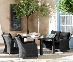 Dehner Geflechtlounge Toska, 4-teilig, Polyrattan, Grau, Inkl. Polster 26 Dehner Geflechtlounge Toska, 4-teilig, Polyrattan, Grau, Inkl. Polster -Natur Garten Verkauf c0a7e3ce06669012d036f2d10f394b84