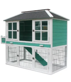 Dehner Nagerheim Happy Home Palazzo, Mit Freigehege, Ca. 145 X 72 X 121 Cm, Tannenholz, Weiß/türkis/schwarz -Natur Garten Verkauf c419df996411dfb85e573a91c4fe41be