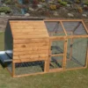 Dehner Hühnerstall Megi, Mit Freilaufgehege, Ca. 199 X 76 X 122 Cm, Tannenholz, Hellbraun -Natur Garten Verkauf ce3578a4161098c7a7bc33ba98a8b444