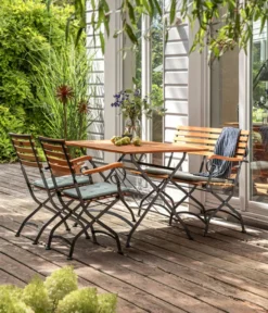 Dehner Klappbank Tegernsee, 2-Sitzer, Ca. 124 X 88 X 57 Cm, FSC Akazienholz/Stahl, Natur -Natur Garten Verkauf cf21e185a2674ab3e22a23f842d16cf5