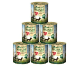 Dehner Best Nature Hundefutter Adult, Rind Und Pute Mit Karotten, 6 X 800 G (4.8 Kg)