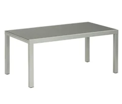 Dehner Ausziehtisch Chicago, Ca. 160/210 X 90 X 74 Cm, Aluminium/Glas, Grau