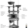 Dehner Katzen-Kratzbaum Edda, Ca. 180 X 60 X 60 Cm, Sisal/Plüsch, Dunkelgrau -Natur Garten Verkauf e0820232700503038a74320f100c5b02