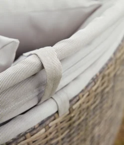 Dehner Sun-Lounger Florida, Rund, Ca. 220 X 160 X 159 Cm, Aluminium/Polyrattan, Braun/grau -Natur Garten Verkauf e51f9951aa40472df20e735238d63cee