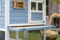 Dehner Nagerheim Happy Home Funny Flocke, Mit Freigehege, 120 X 170 X 99 Cm, Holz/Filz, Hellblau/weiß -Natur Garten Verkauf eb306603bdd0590c2f6c05d6b73c7078